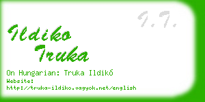 ildiko truka business card