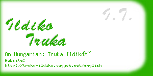 ildiko truka business card